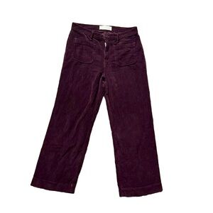 Reformation Plum Corduroy Trousers